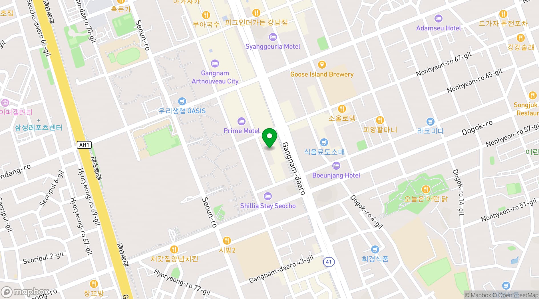 Map showing DREAMPLUS