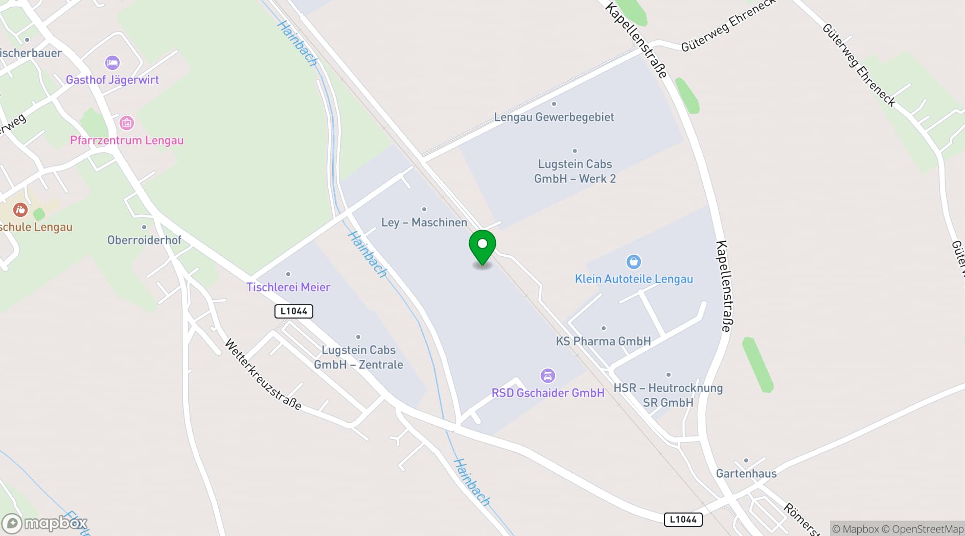Map showing Telia Kitchen Rentals