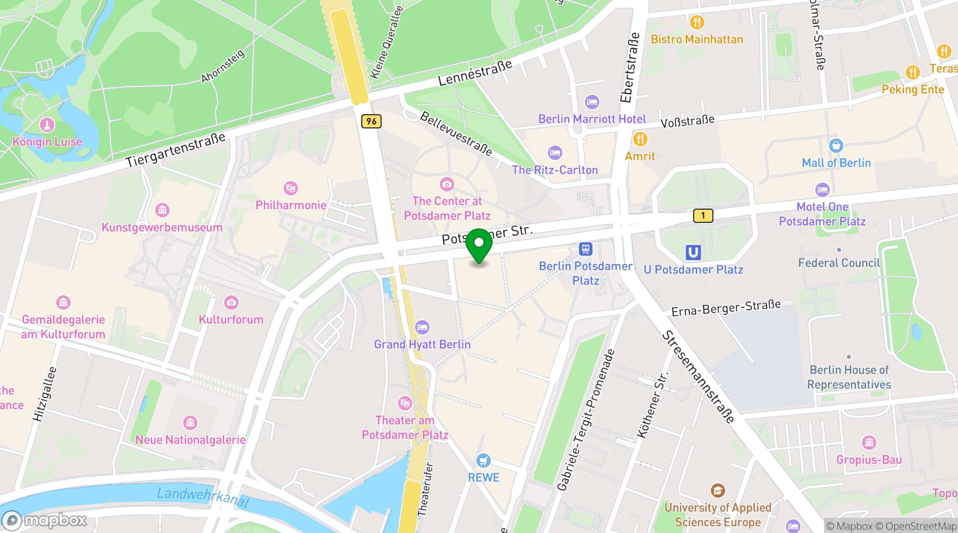 Map showing The Mandala Hotel
