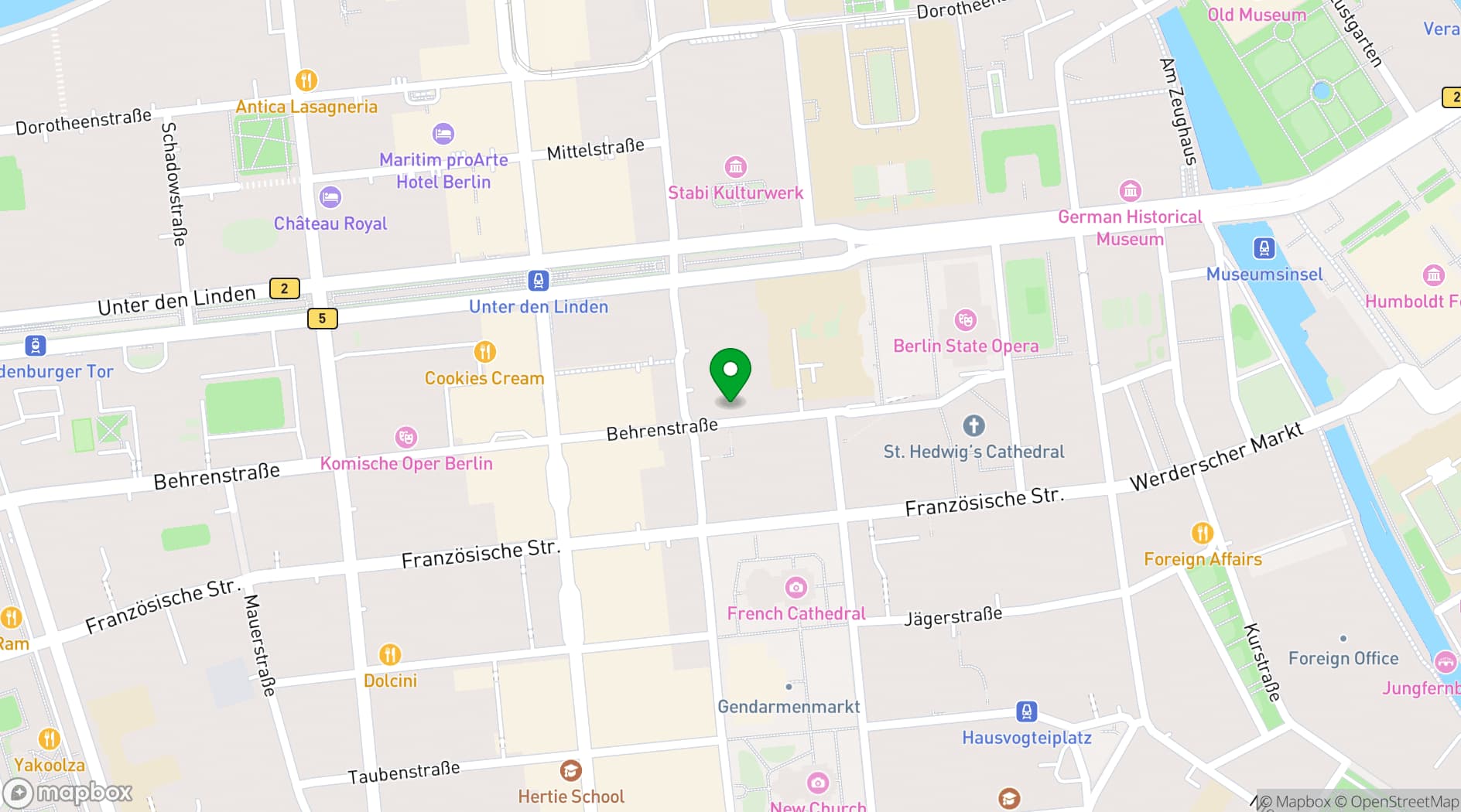 Map showing Humboldt Carré