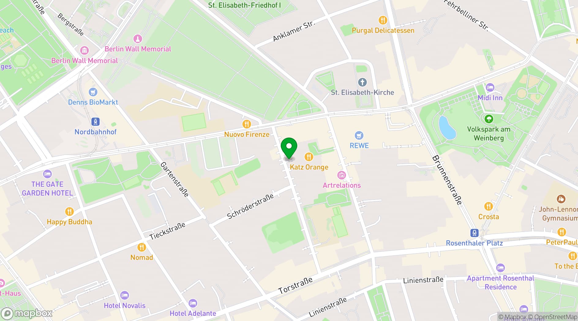Map showing Katz Orange