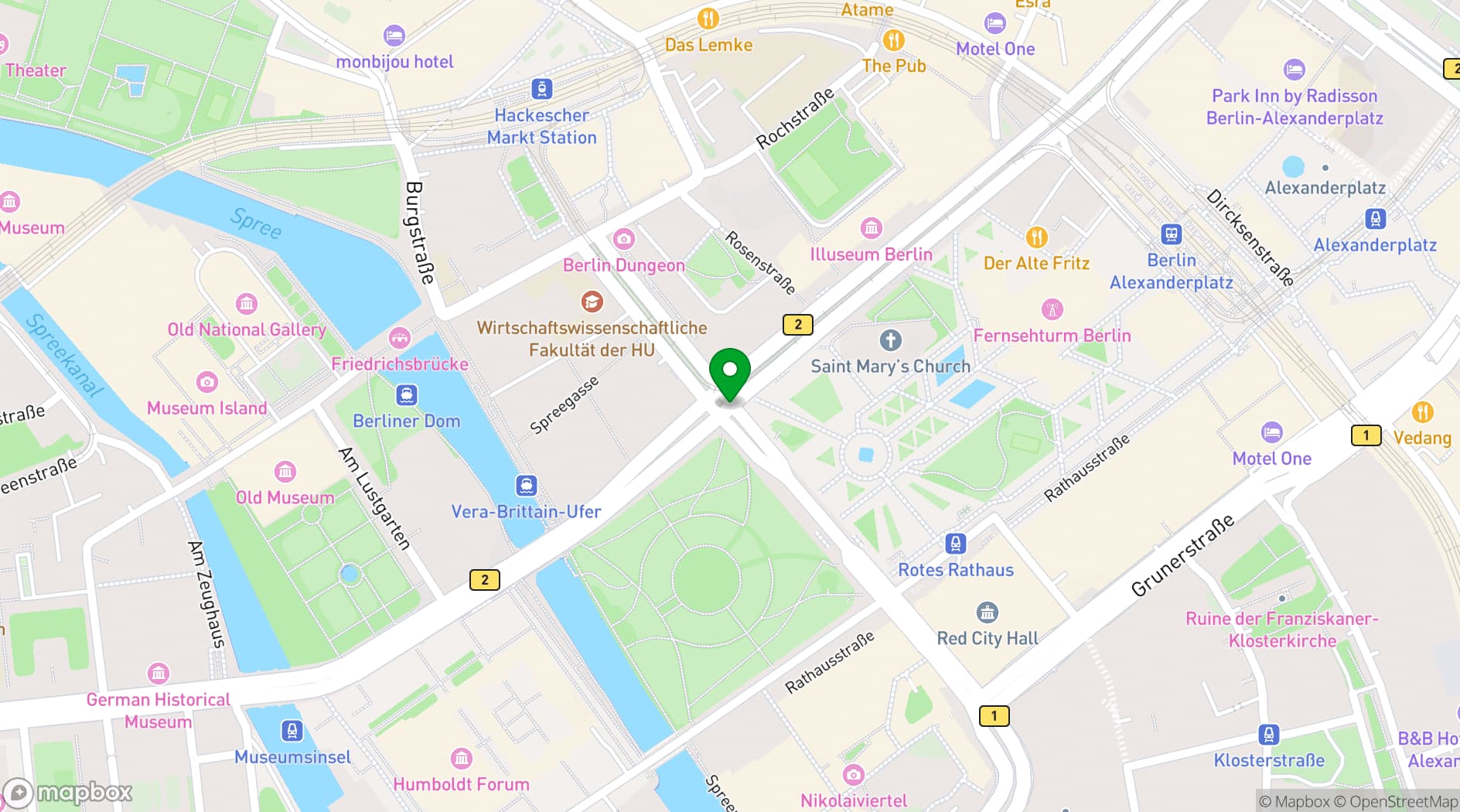 Map showing Regent Berlin