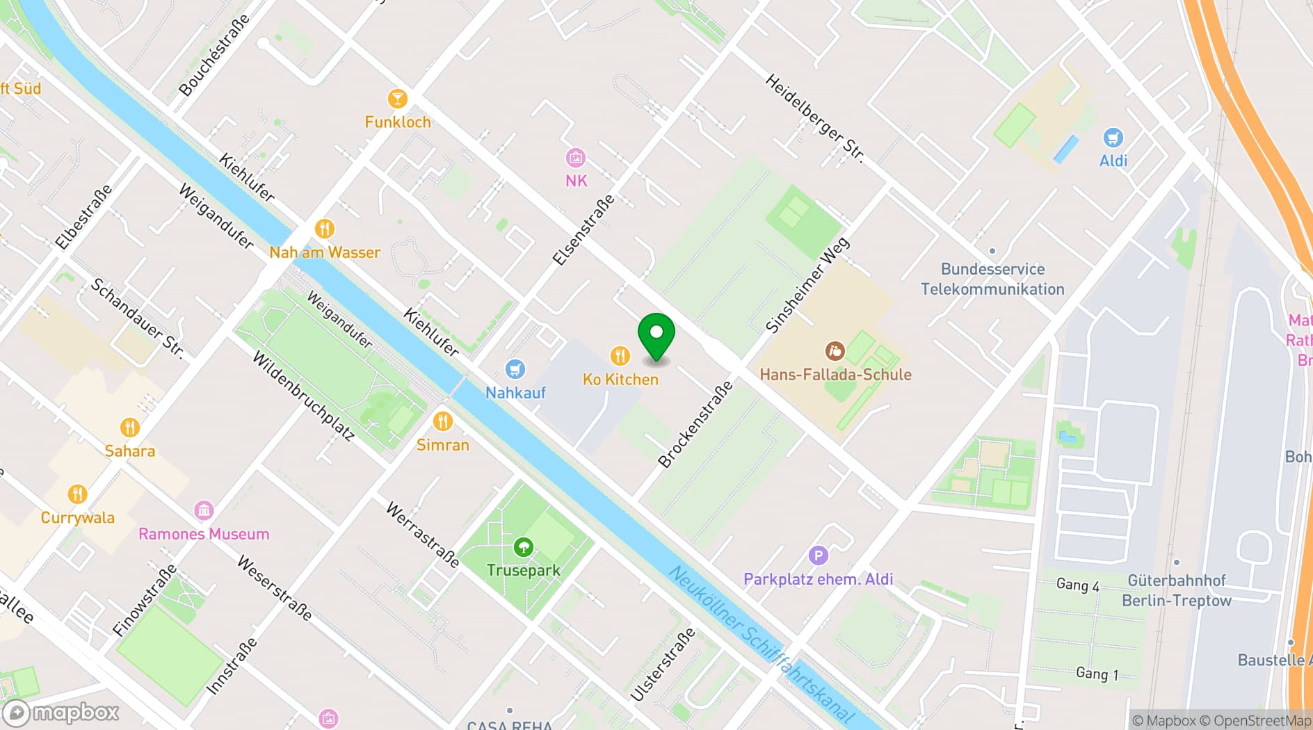 Map showing Workish Berlin