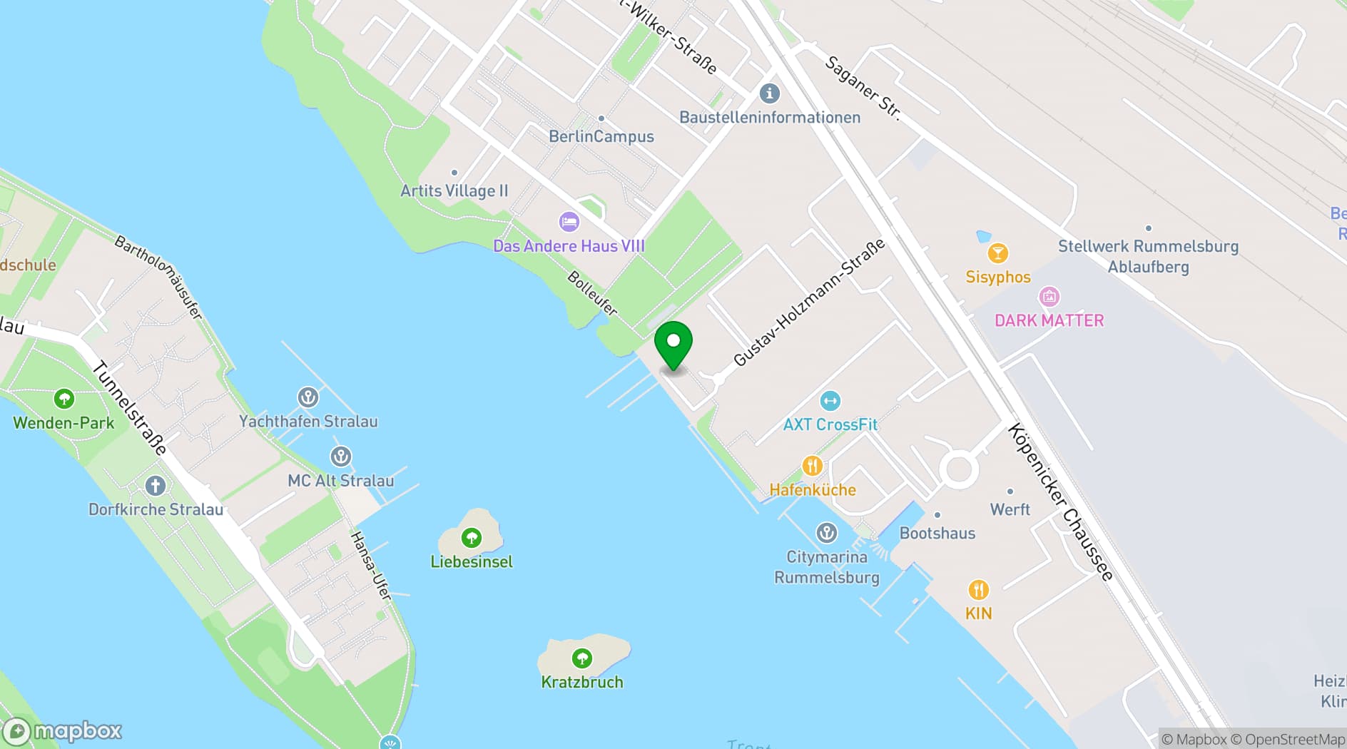 Map showing Dock 10