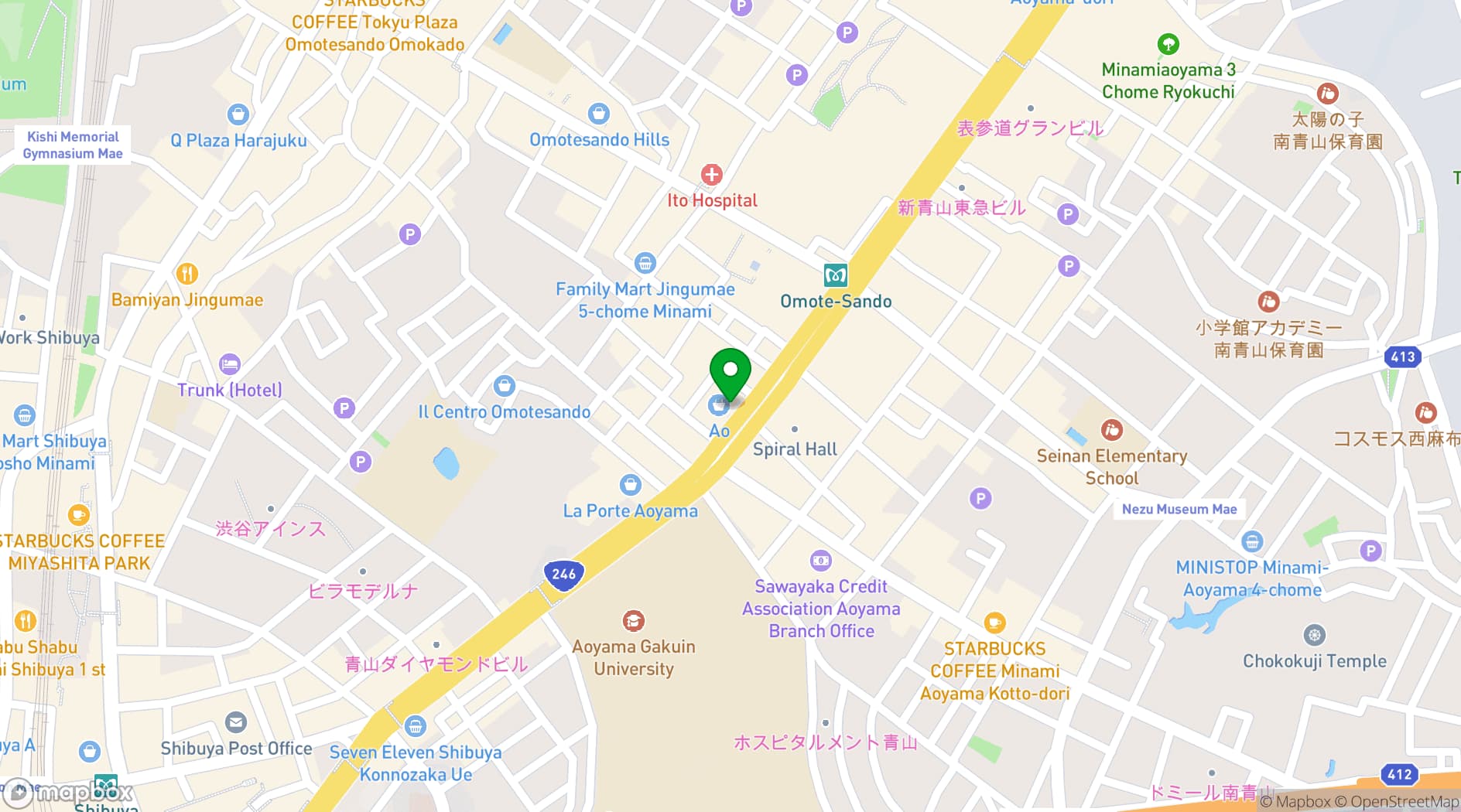 Map showing TWO ROOMS GRILL | BAR