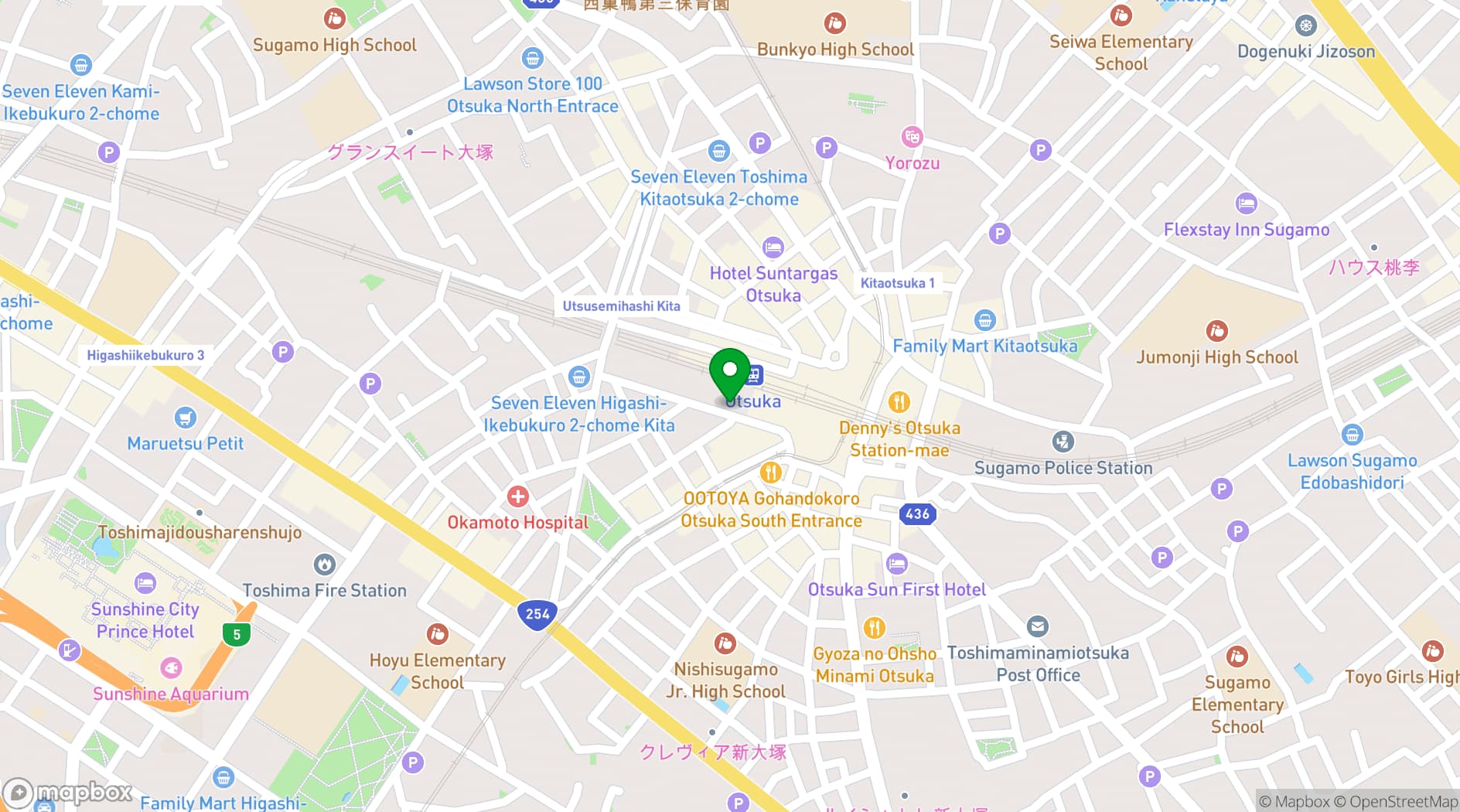 Map showing Hotel Bellclassic Tokyo