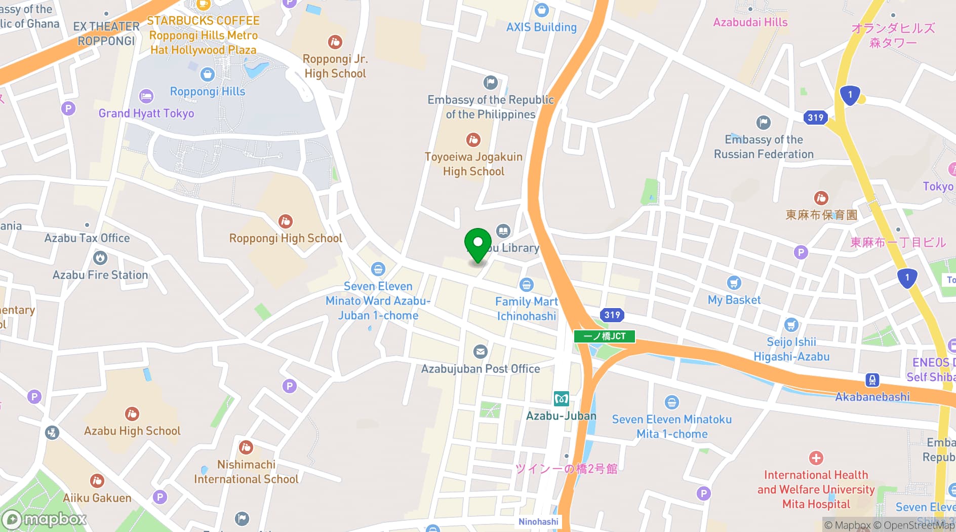 Map showing FANCY TOKYO