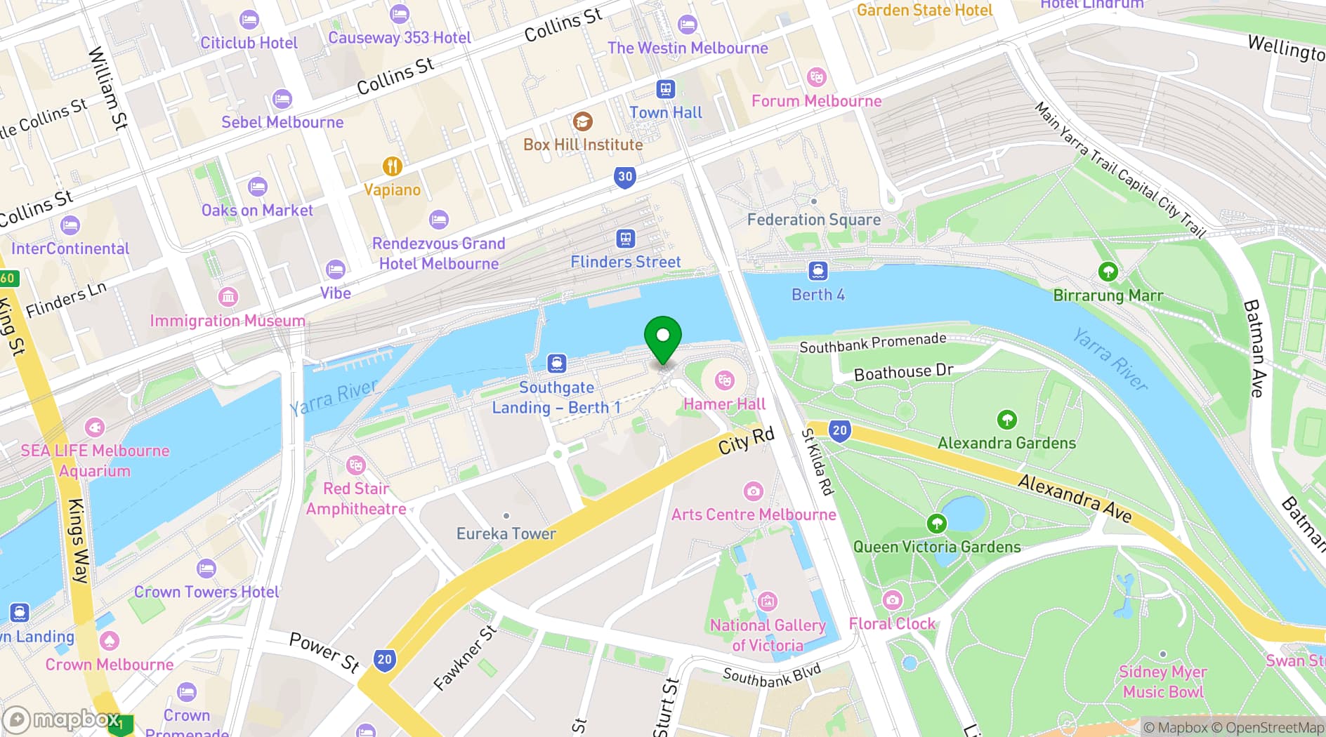 Map showing Metropolis Events