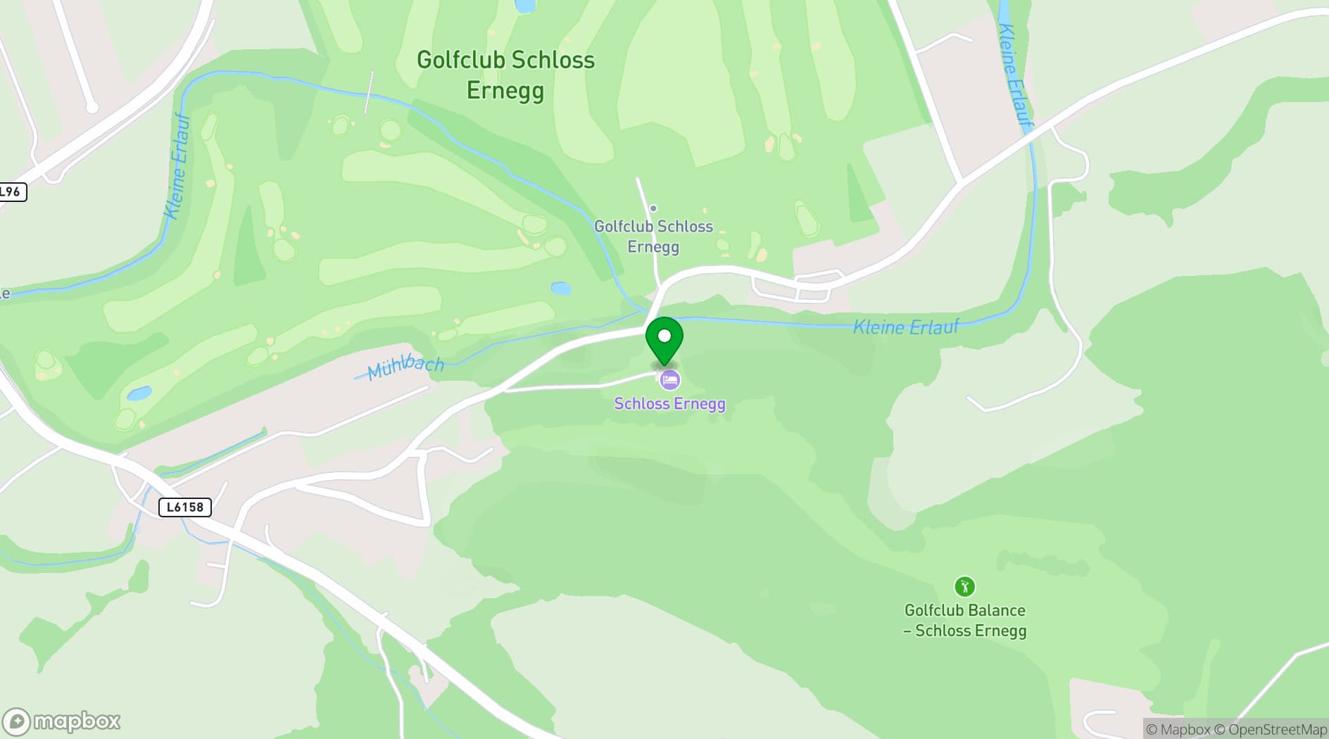 Map showing Schloss Ernegg