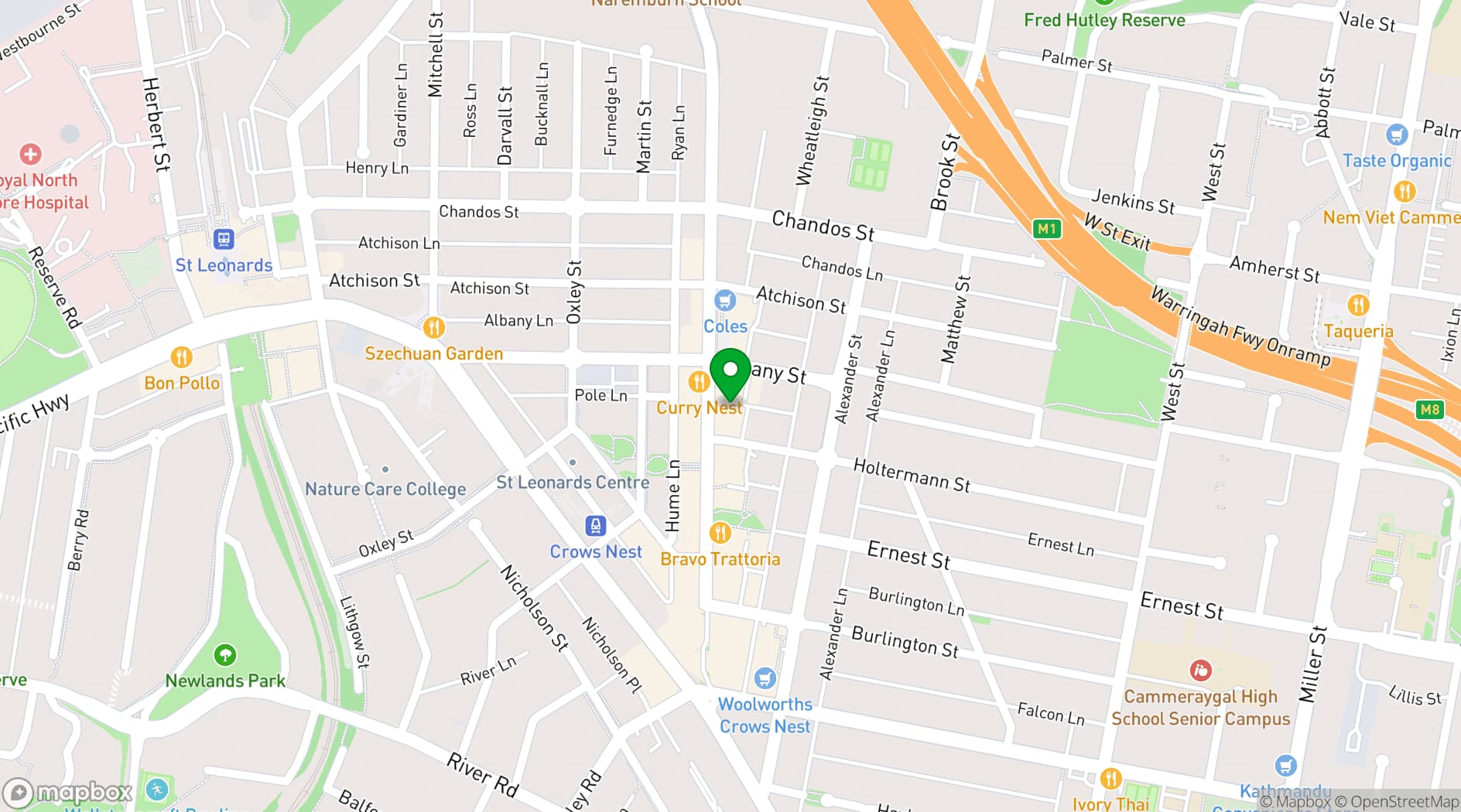 Map showing Phuong Restaurant