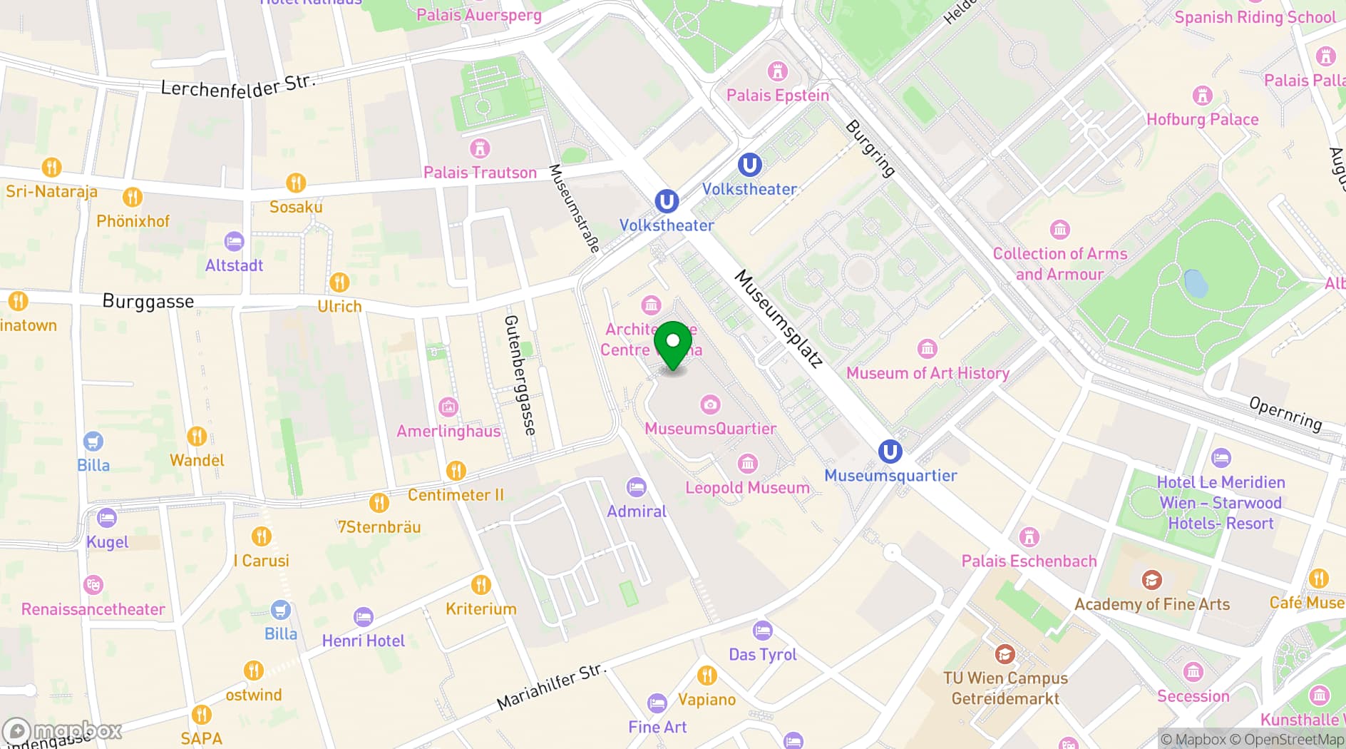Map showing Halle E+G