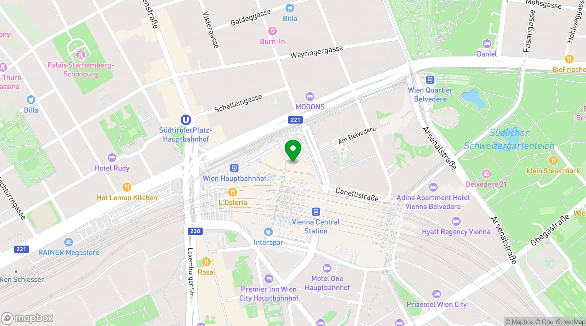 Map showing Spaces Icon
