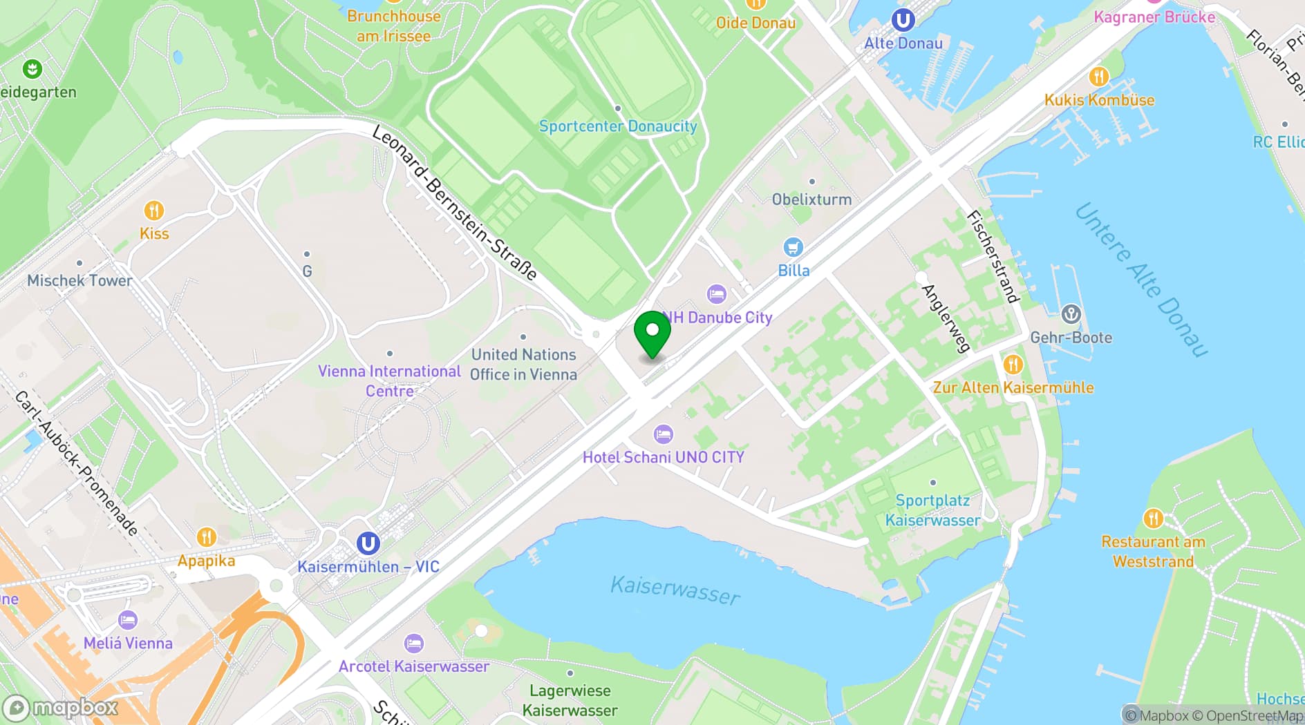 Map showing IZD Tower Events