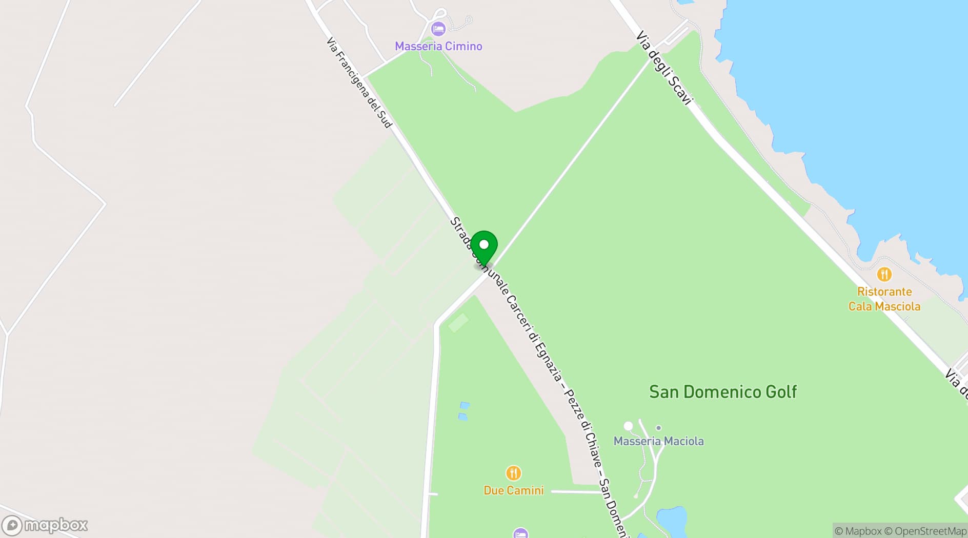 Map showing Borgo Egnazia