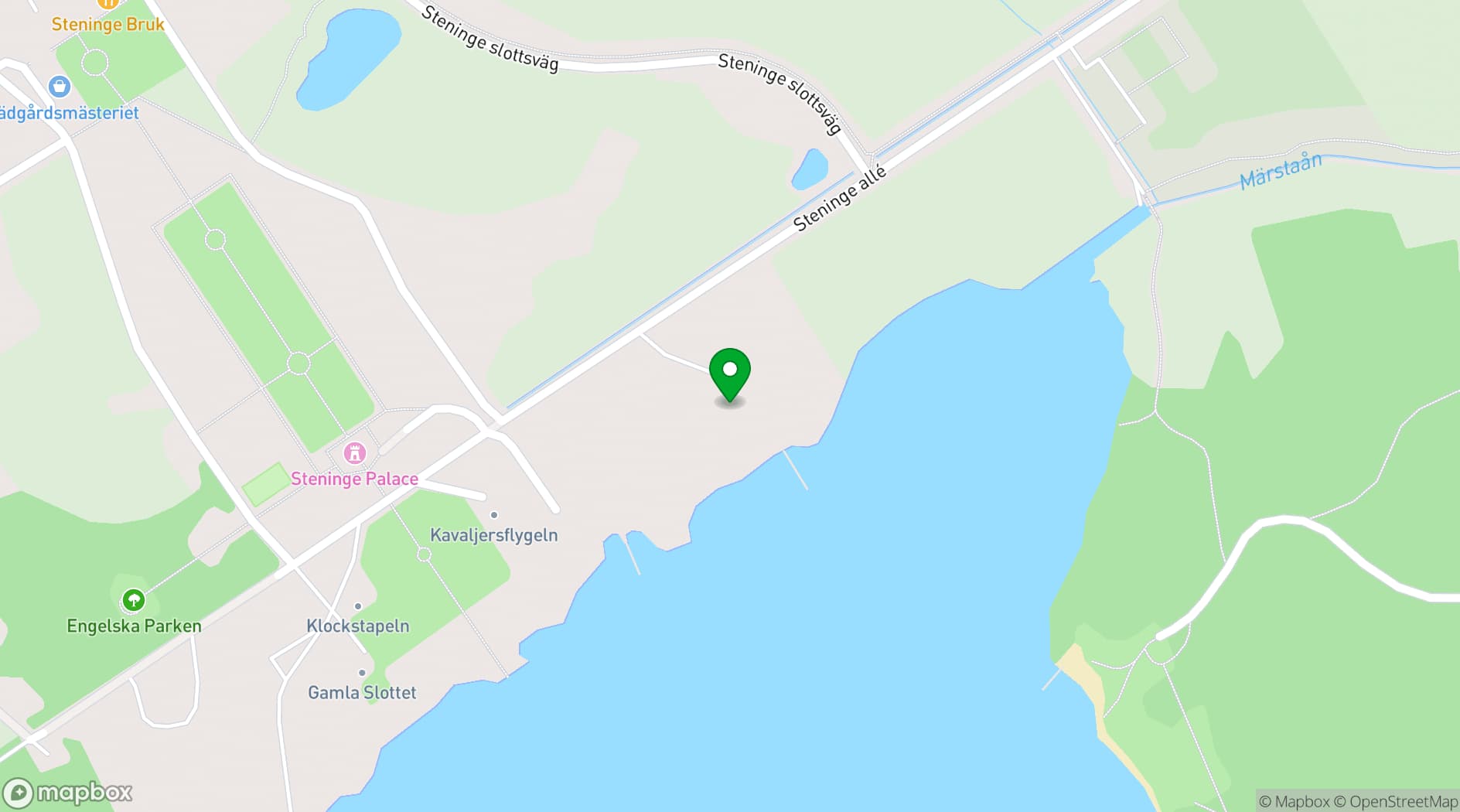 Map showing Steningevik Conference Facility