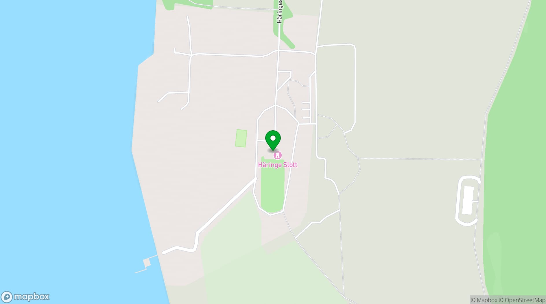 Map showing Häringe Slott