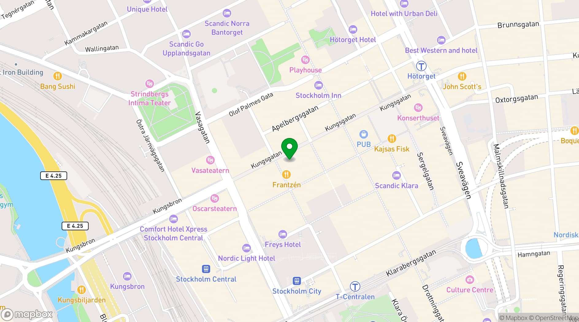 Map showing Vetekatten