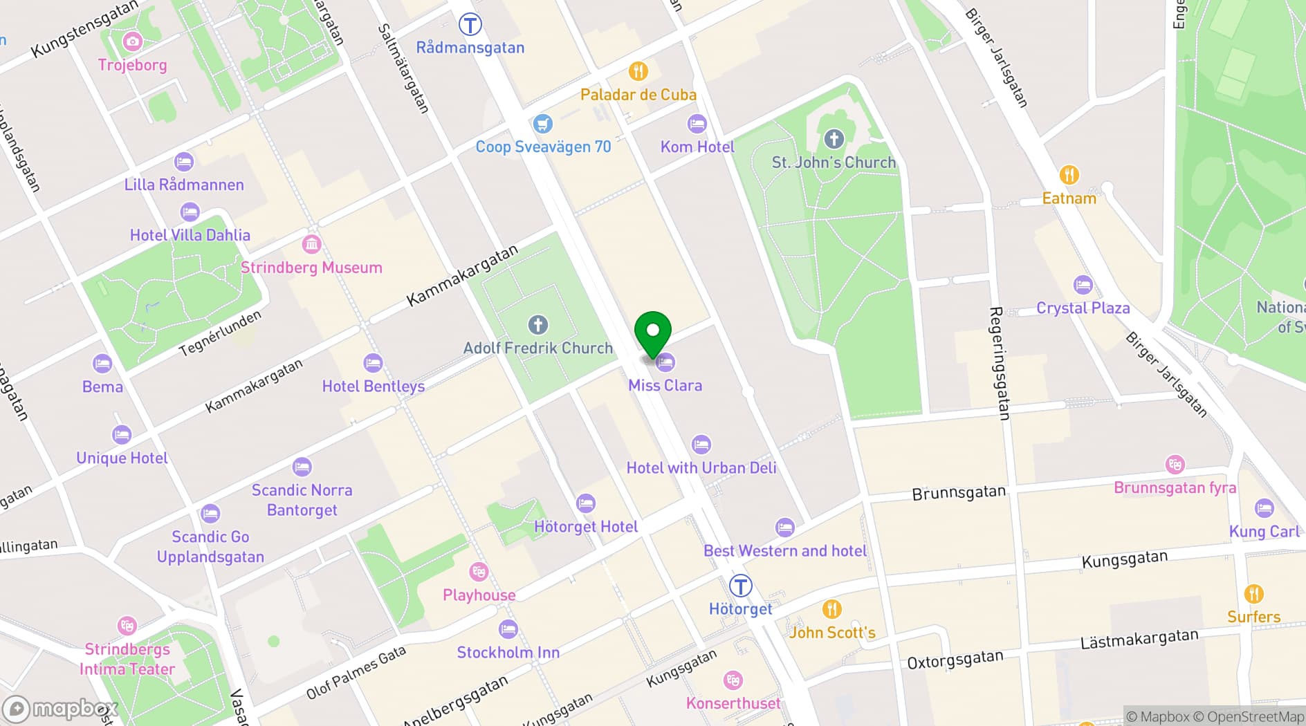 Map showing The Terrace