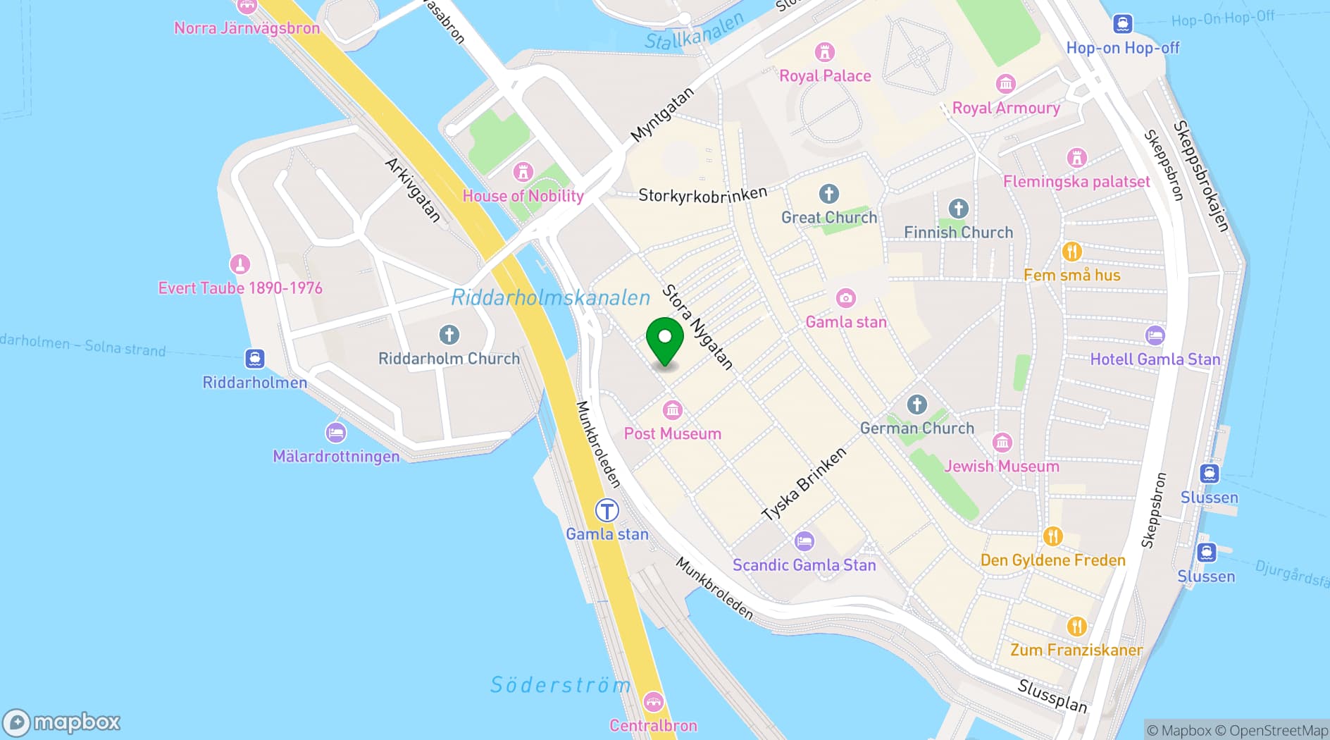 Map showing Leijontornet