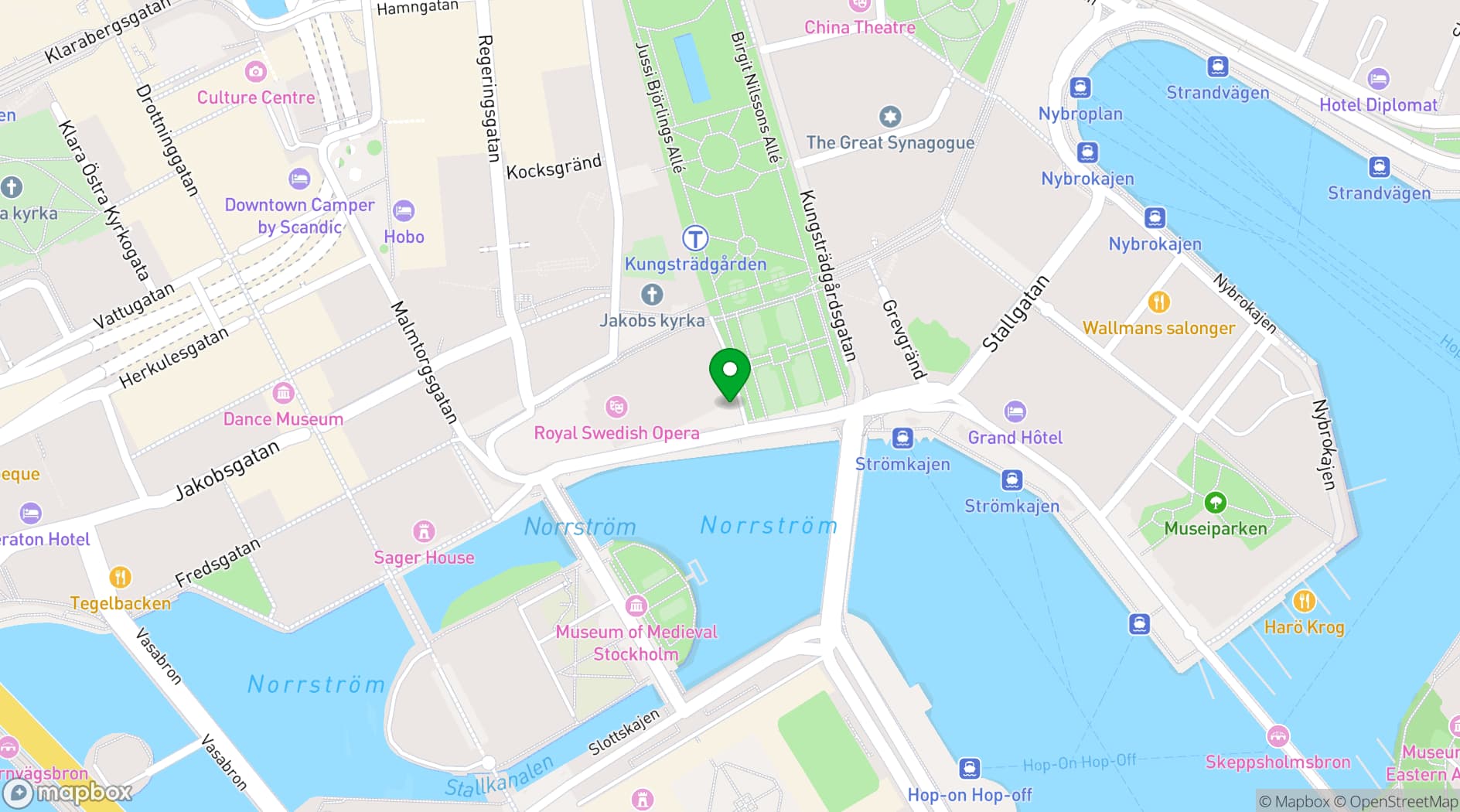 Map showing Operakällaren