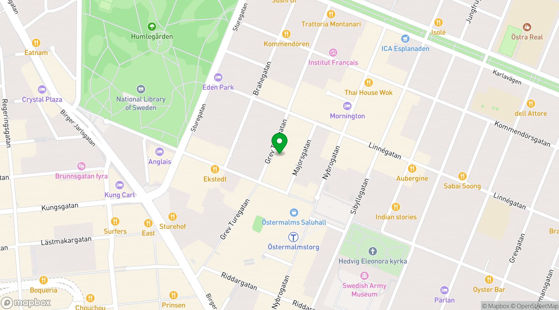 Map showing GT30 Lounge