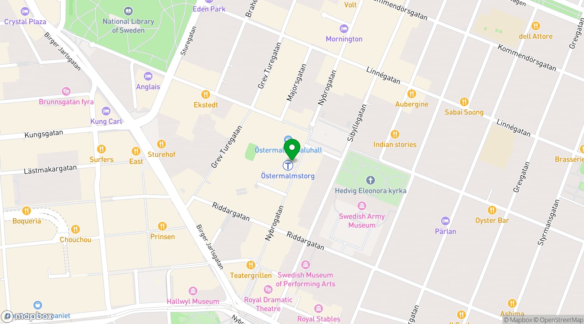 Map showing Hotel Villa Dagmar