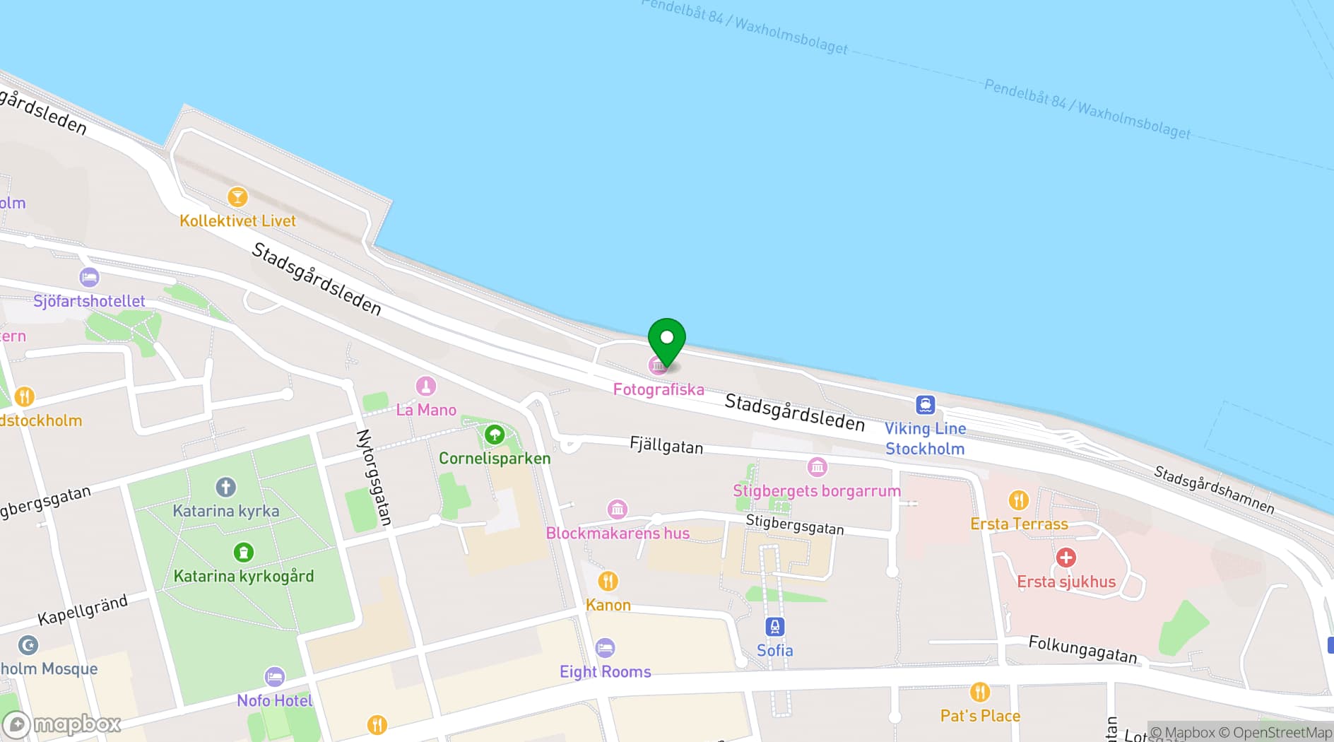 Map showing Fotografiska