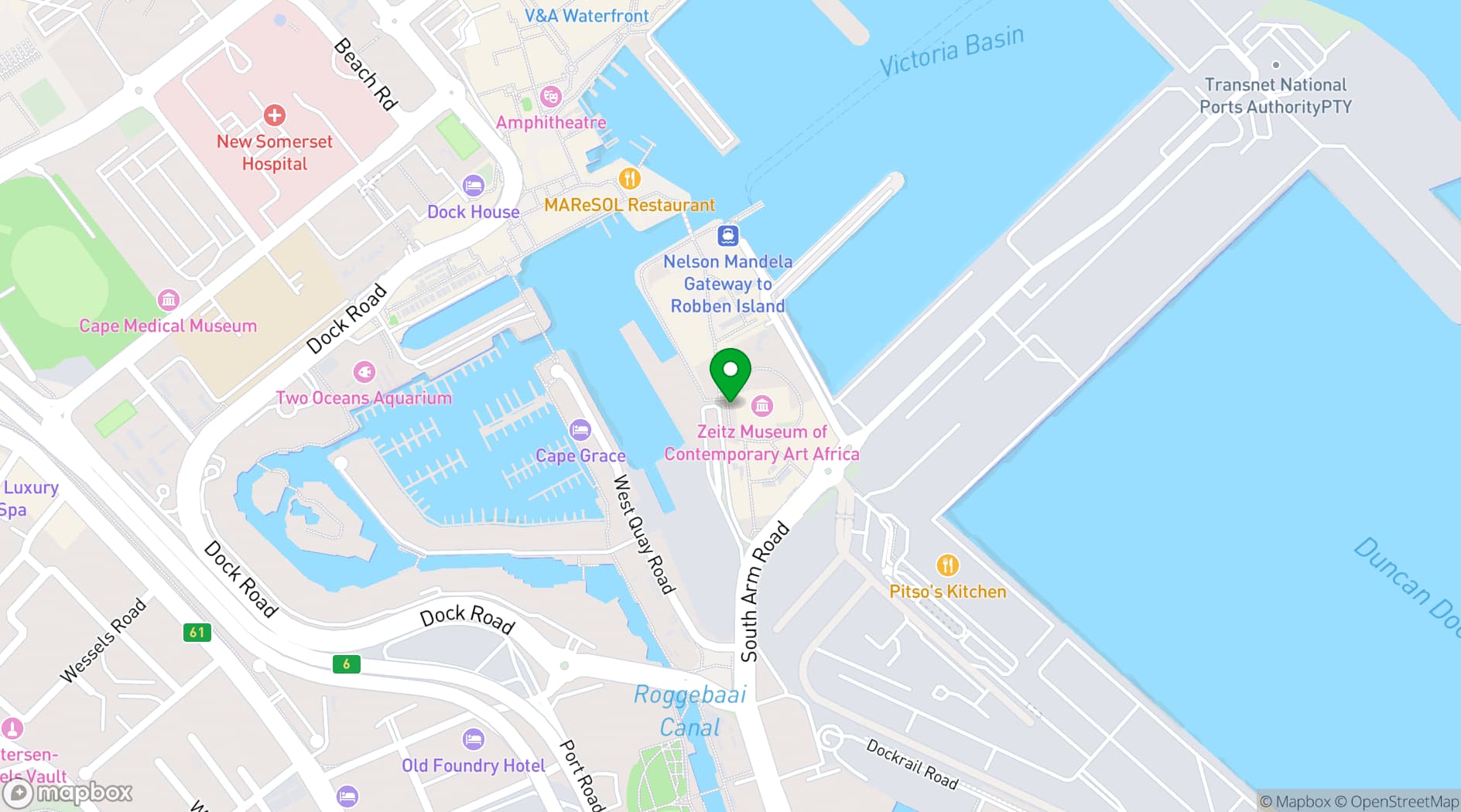 Map showing The Silo Hotel