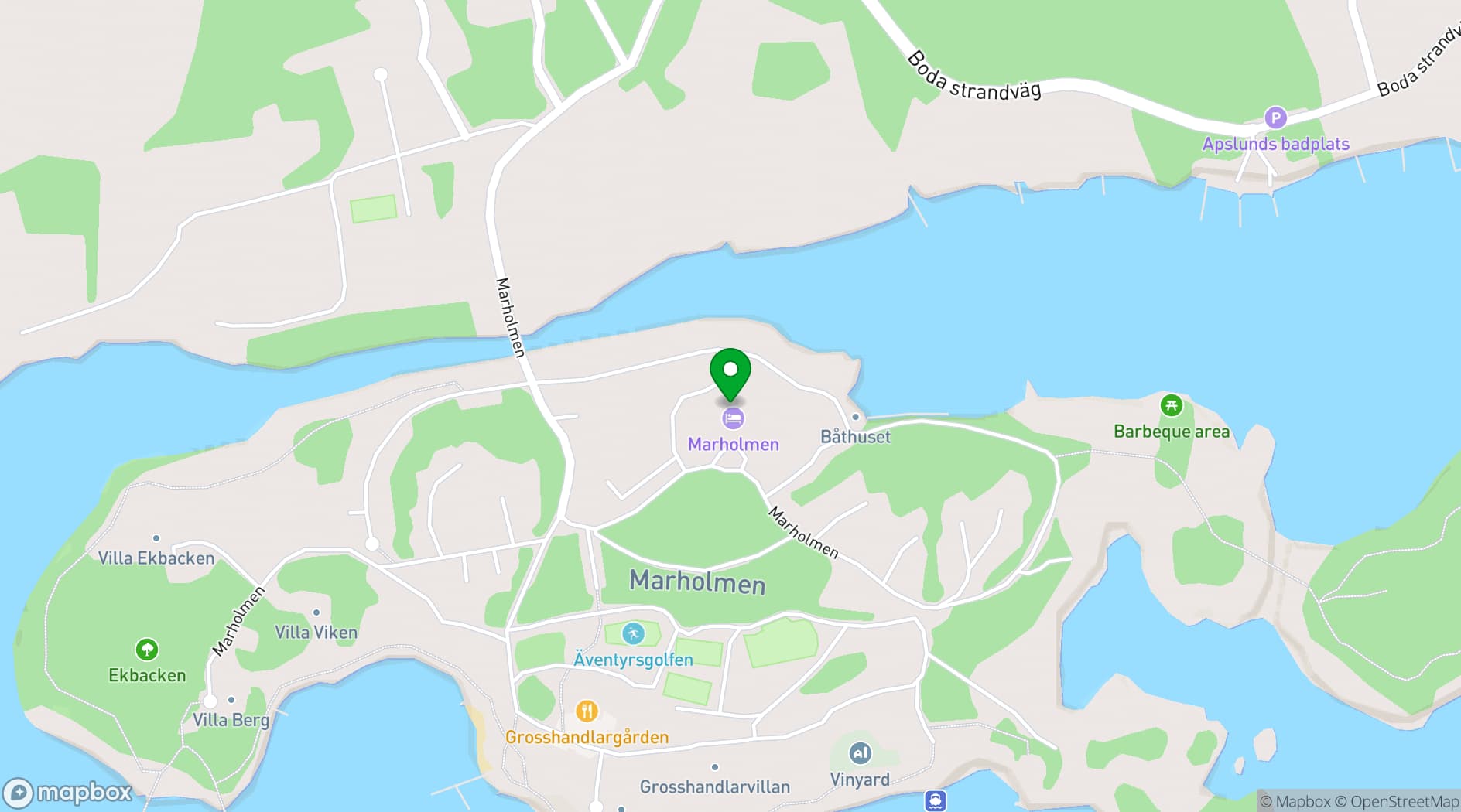 Map showing Marholmen