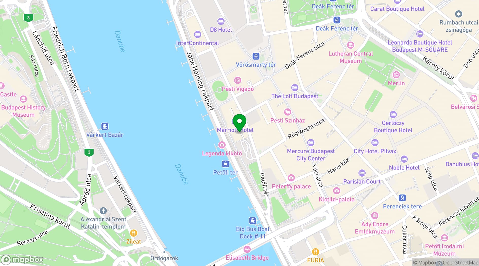 Map showing Liz & Chain