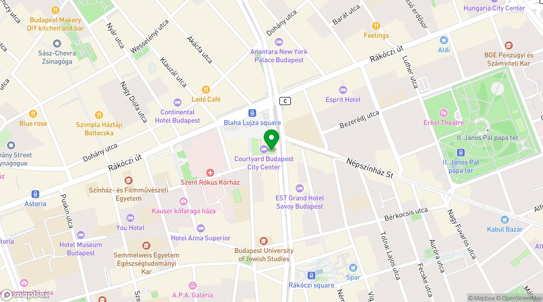 Map showing Courtyard by Mariott