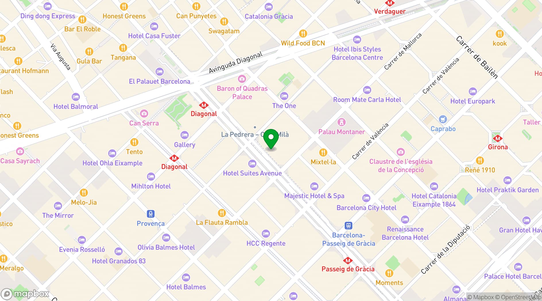 Map showing 83.3 Terrace Bar
