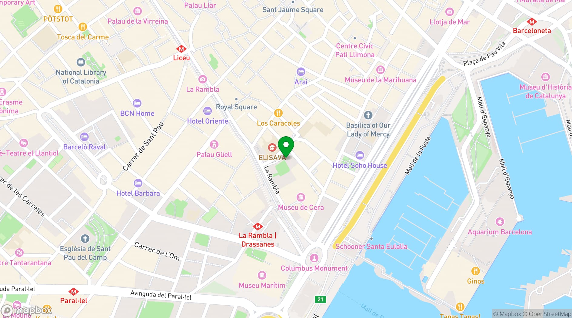 Map showing Flaherty´s Irish Pub
