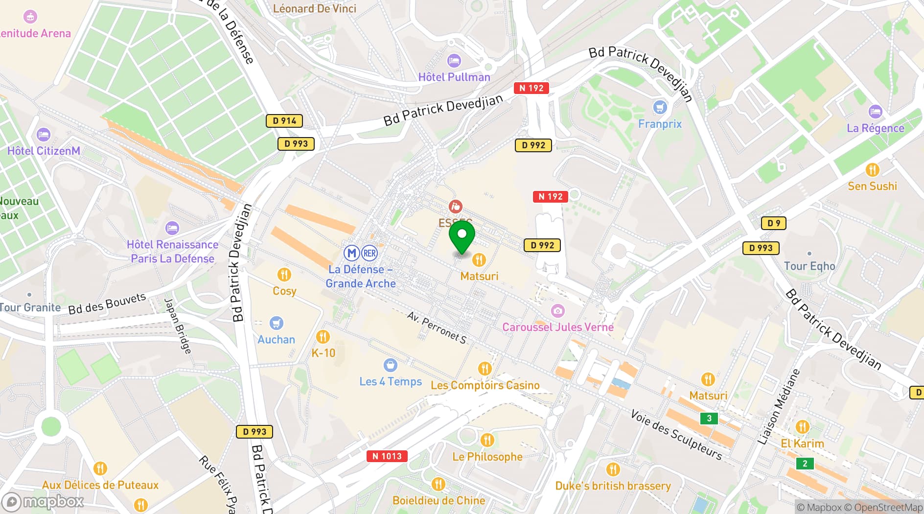 Map showing Châteauform'