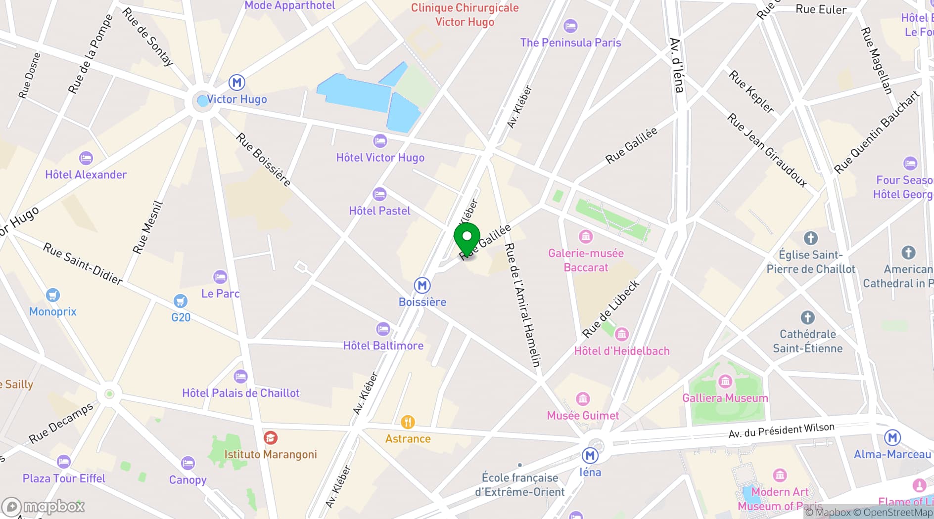Map showing Les Salons de l'Aéro-Club de France