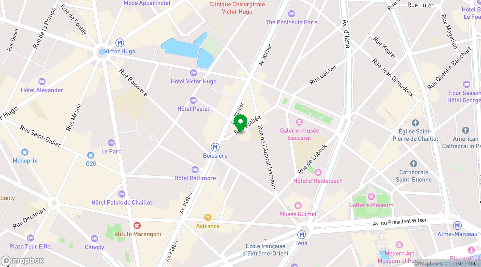 Map showing Salons de l’Aéro-Club de France