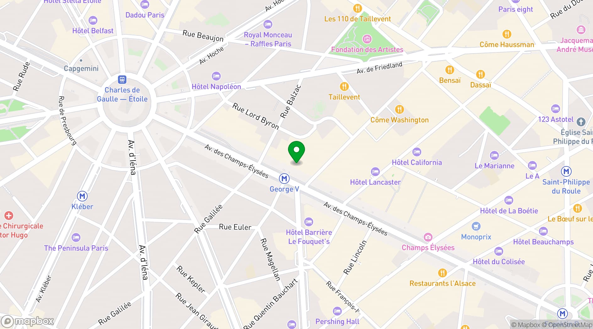 Map showing Théâtre du Lido