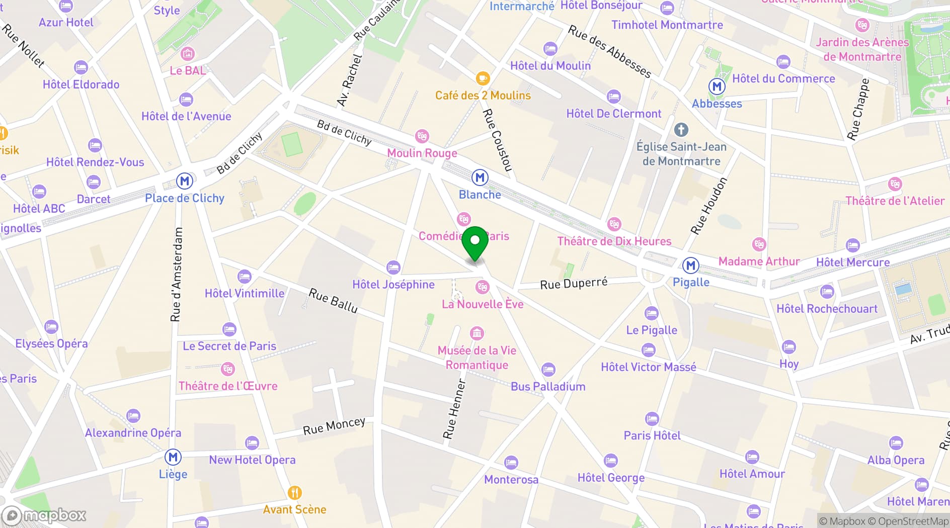 Map showing Le Dépanneur