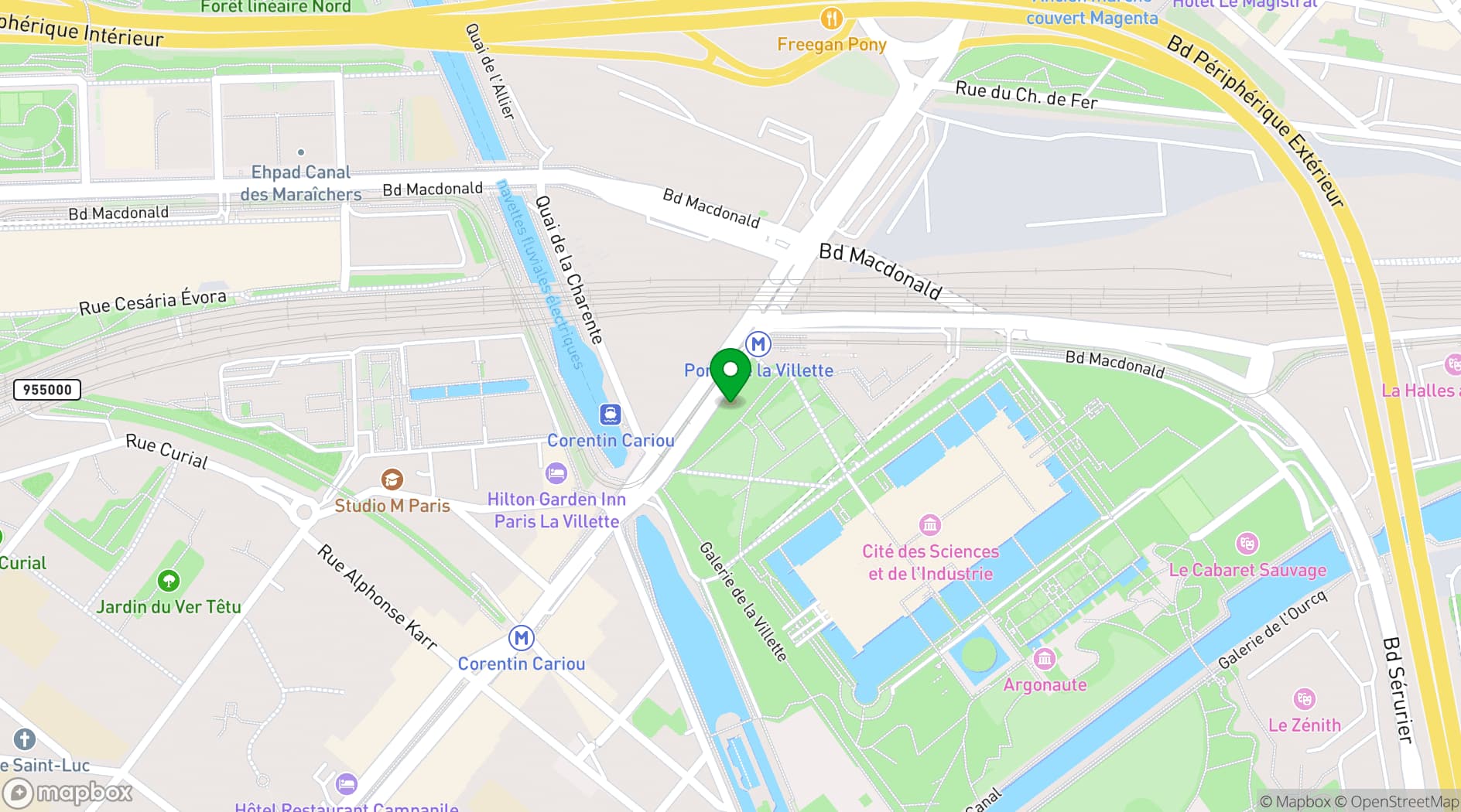 Map showing ReMIX Hotel