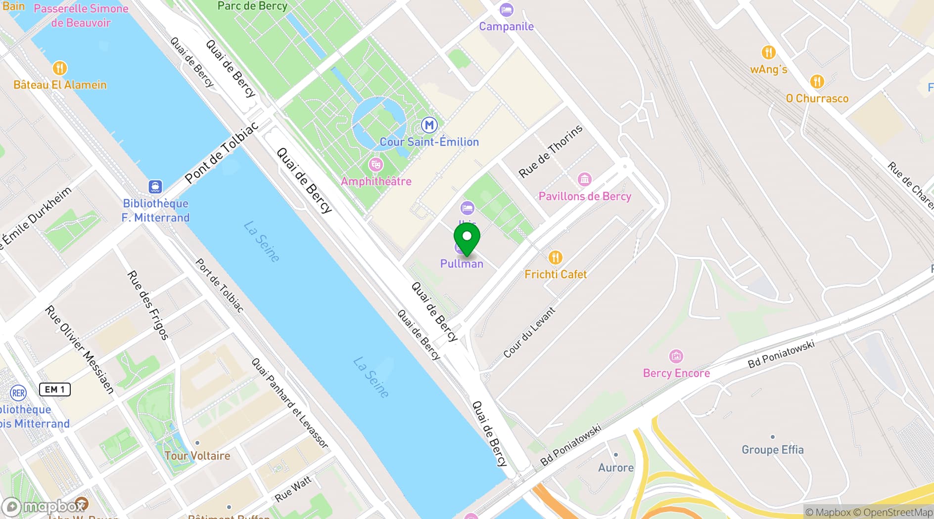 Map showing The Loft