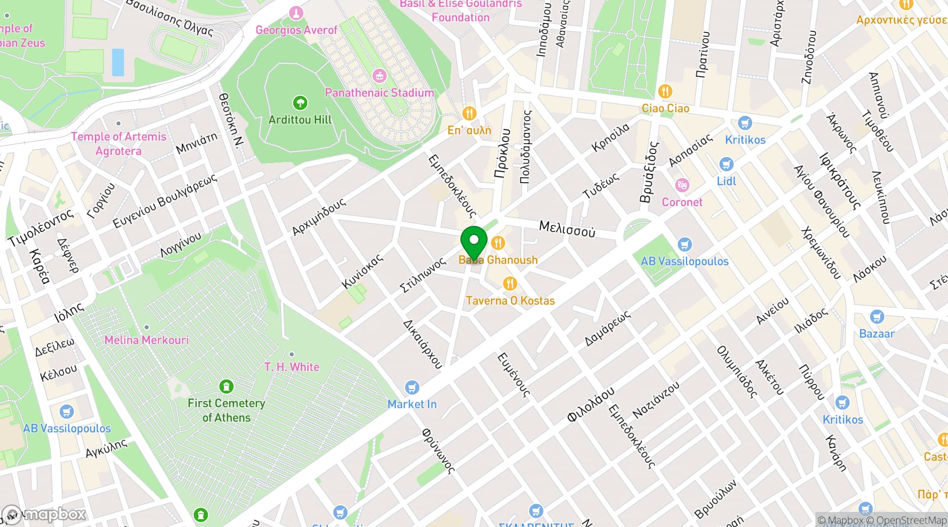 Map showing Spondi