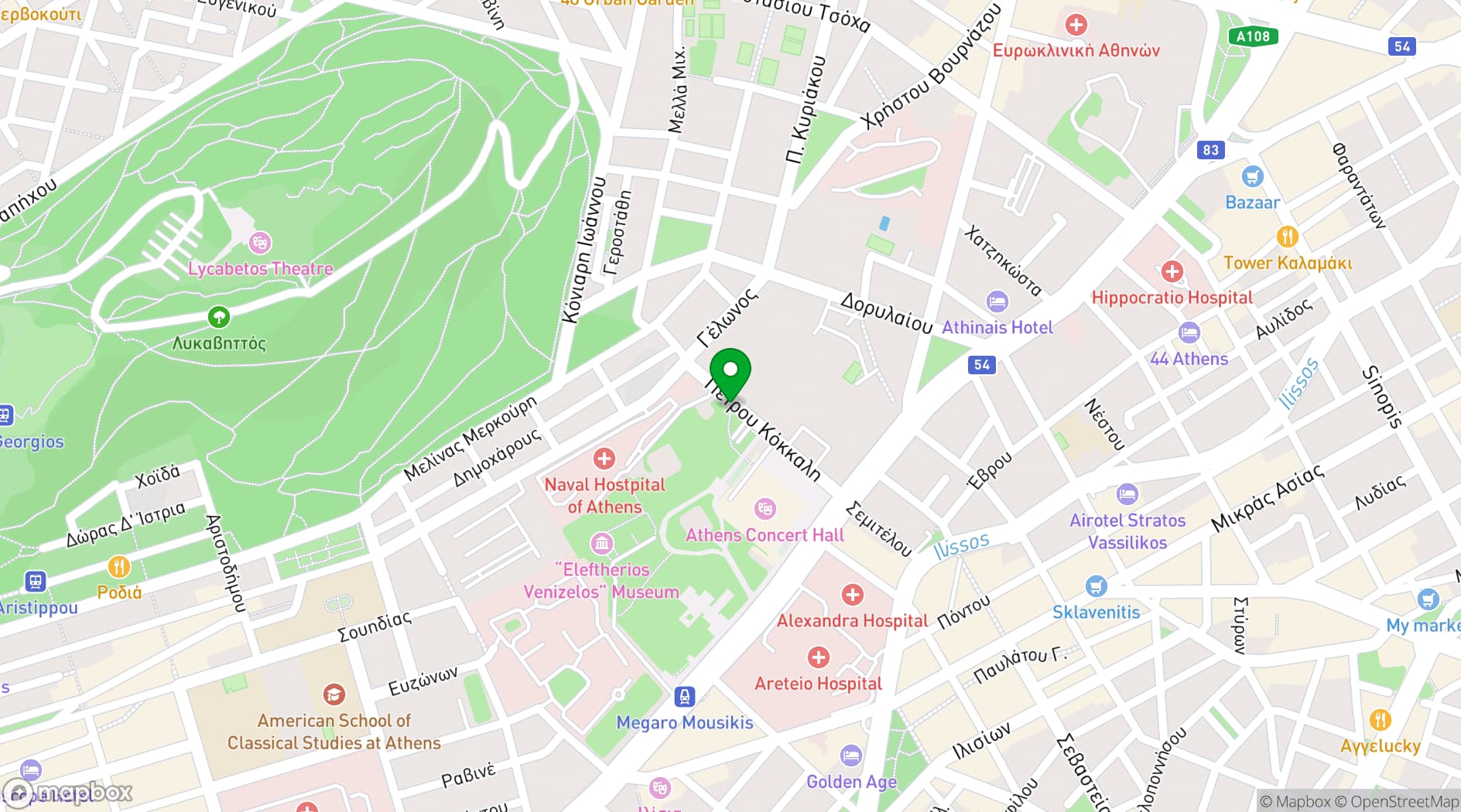 Map showing Hytra Restaurant & Bar