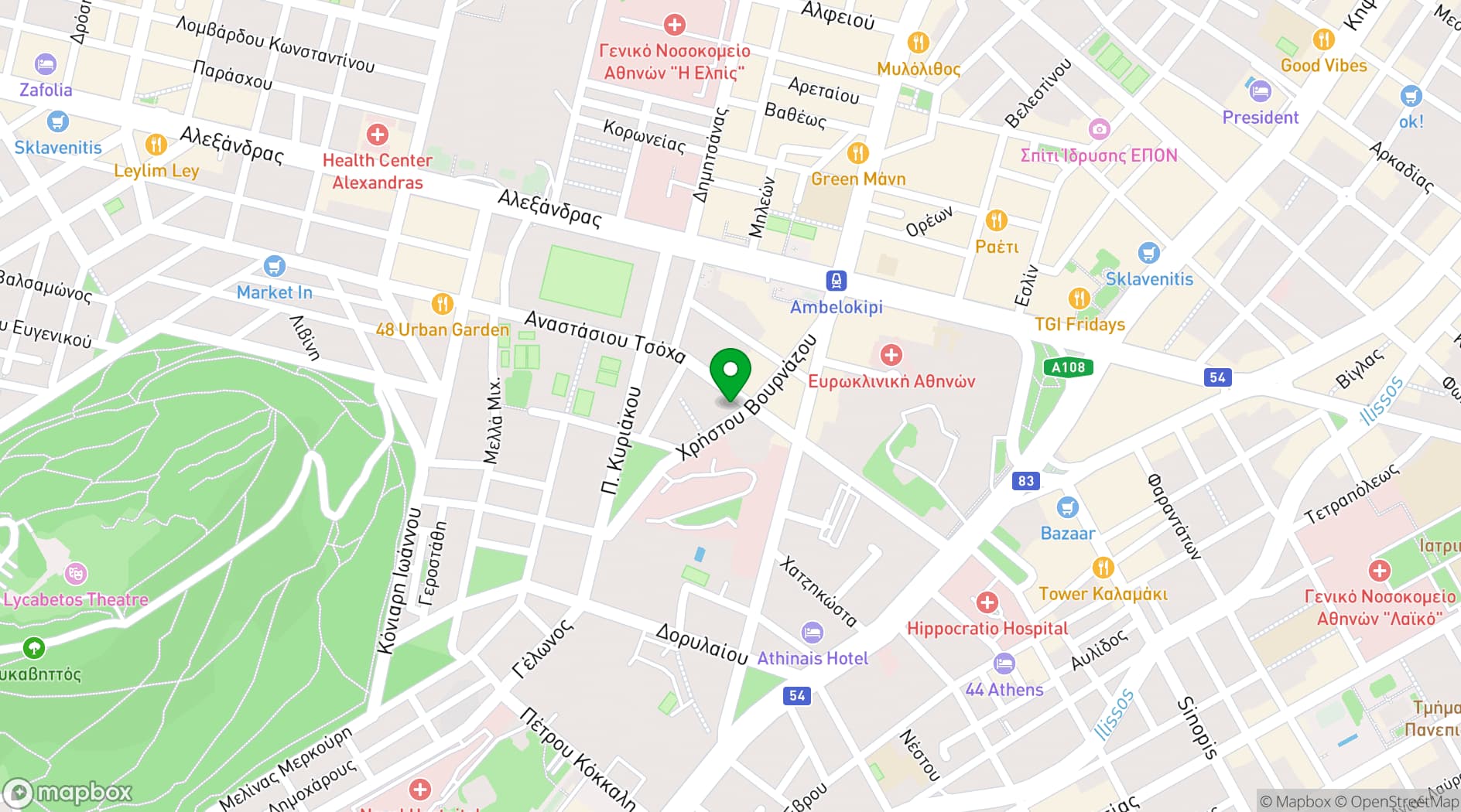 Map showing Balthazar Venue