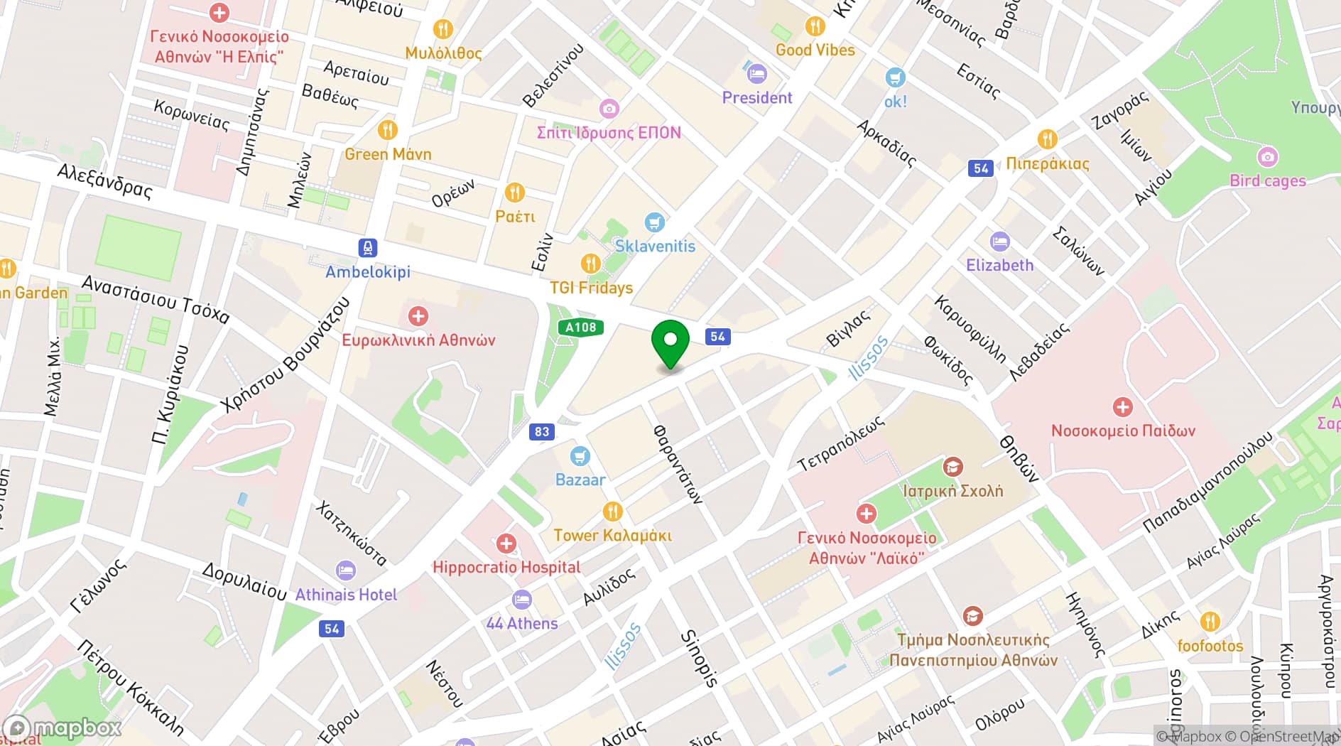 Map showing Triaena Business Center