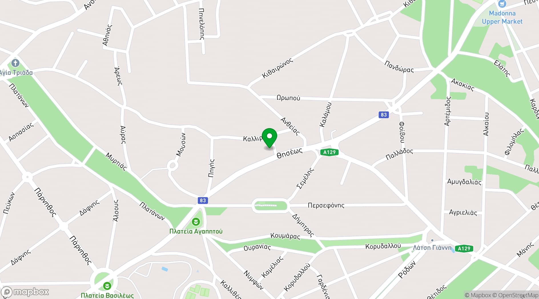 Map showing Life Gallery Hotel