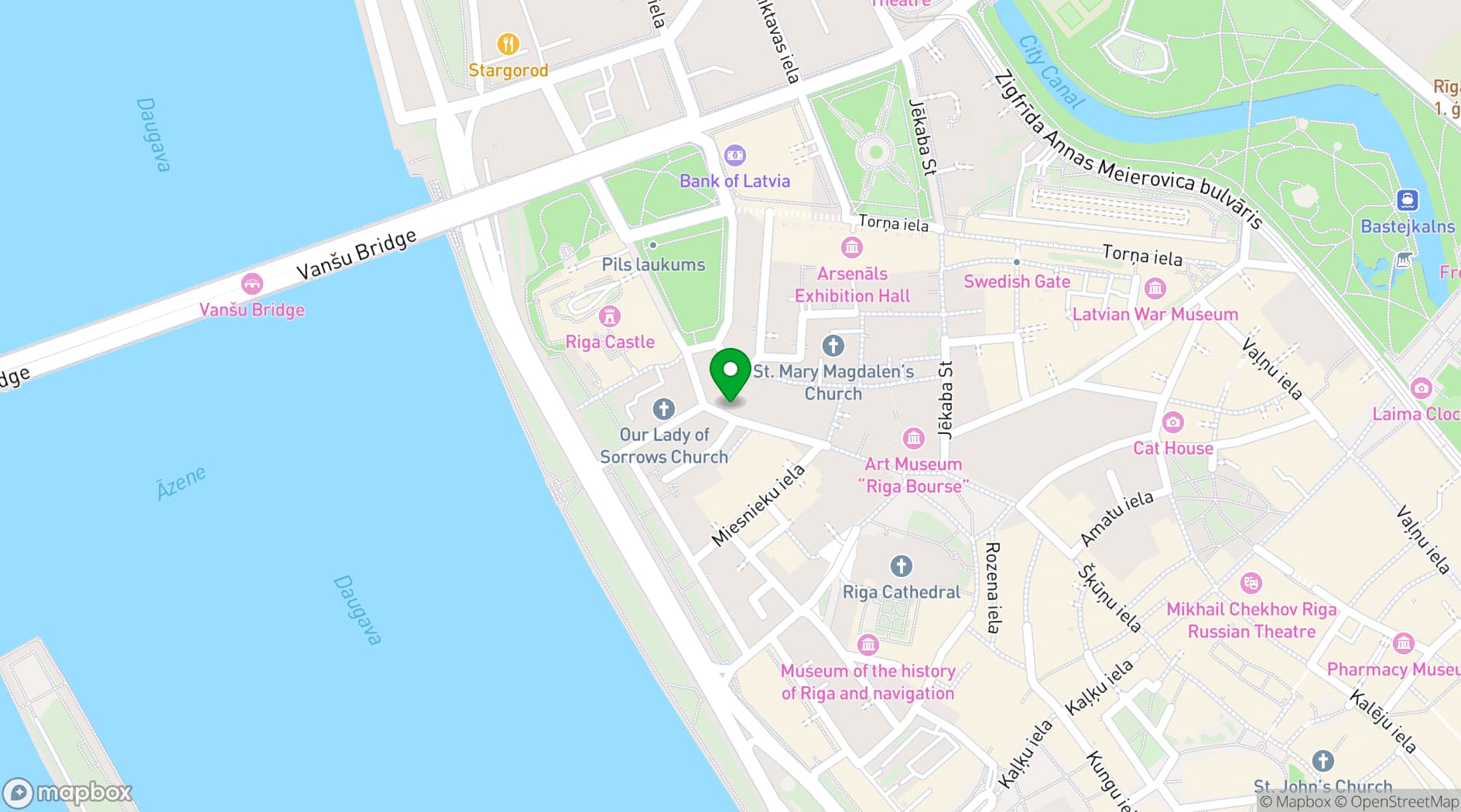 Map showing Pils Bar
