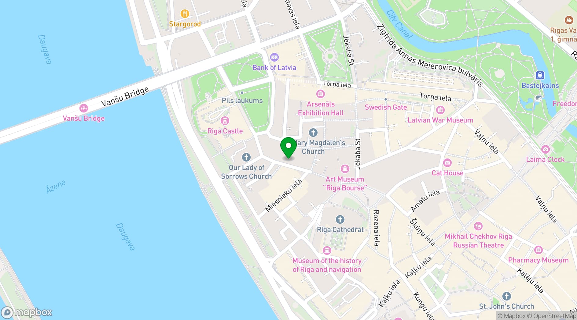 Map showing Grand Palace Hotel
