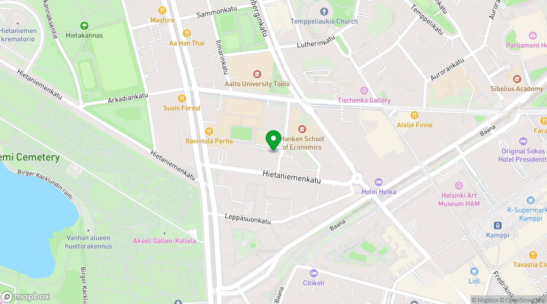 Map showing NoName Theatre