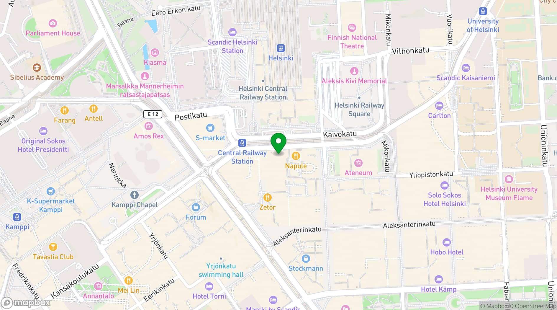Map showing 10. Kerros
