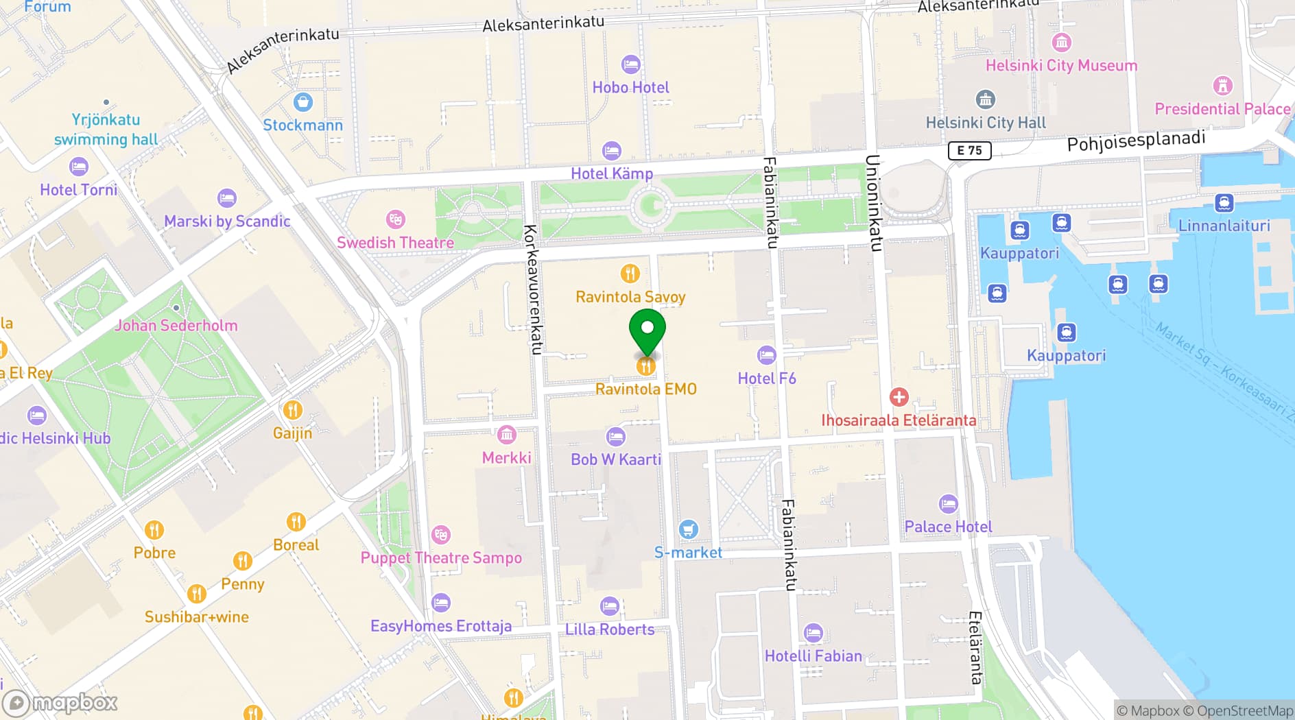 Map showing Emo